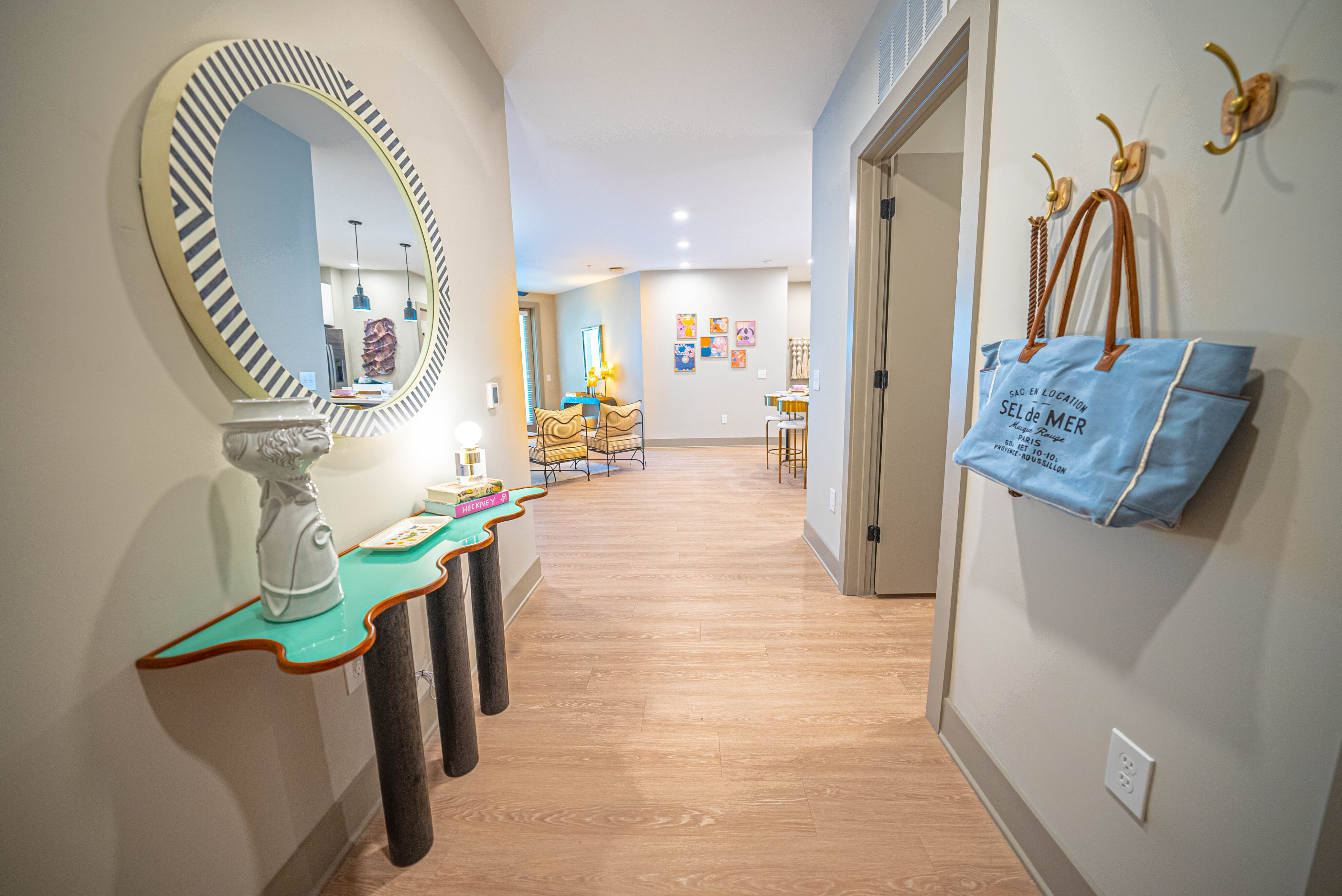 Wood look LVT in apartment unit