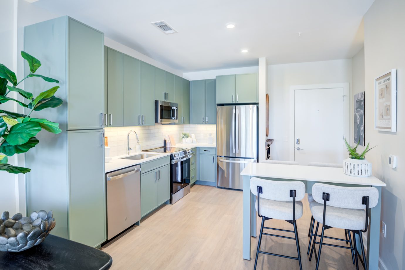 LVT installed in apartment unit