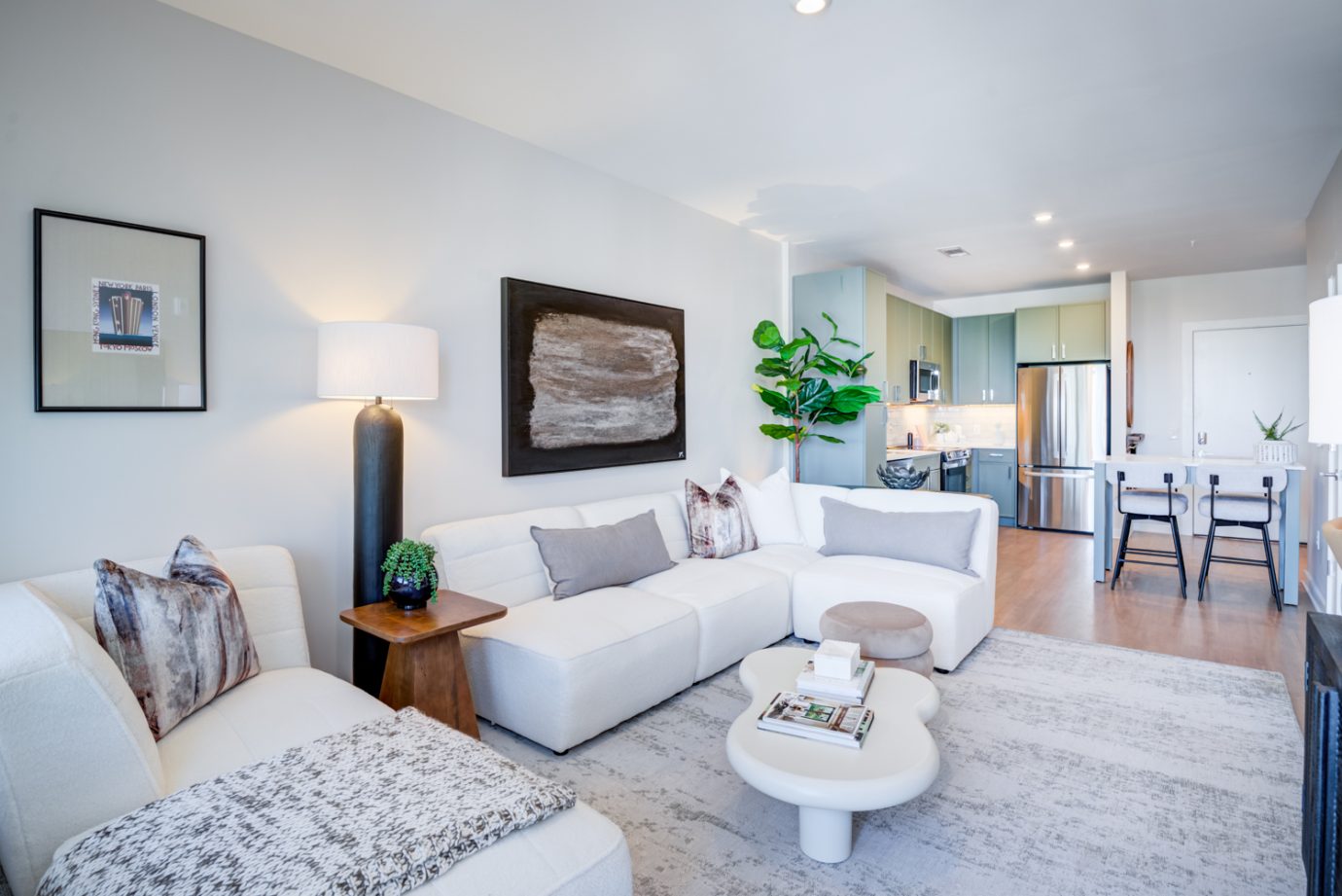 LVT installed in apartment unit